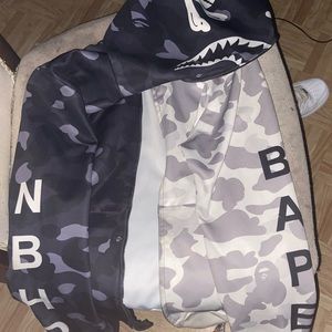 Black X White Bapestar Hoodie